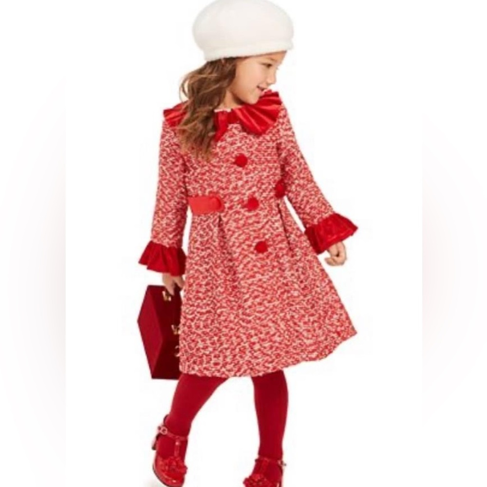 Blueberi Boulevard Little Girls 👧🏻Tweed Coat Sz 4/5